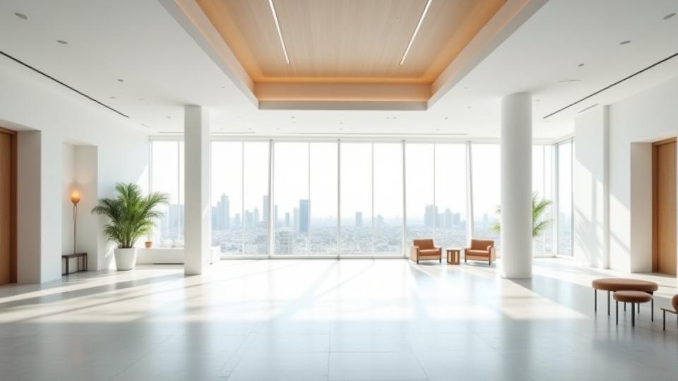 Komorebi Kensetsuの使命と価値観を象徴する、新しく清潔な建築空間のイメージ